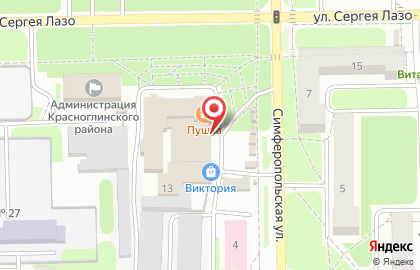 Советская пивная в Красноглинском районе на карте