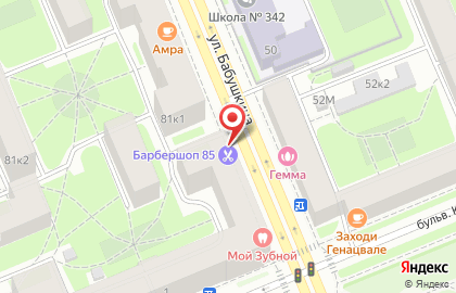 Химчистка БиоЛайф-Экспресс на улице Бабушкина на карте