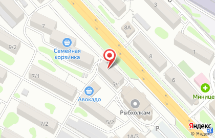 Магазин Диана в Петропавловске-Камчатском на карте