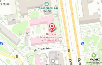 Городская детская клиническая больница скорой медицинской помощи в Новосибирске на карте