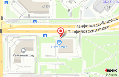 Универсам Пятёрочка в Зеленограде на карте