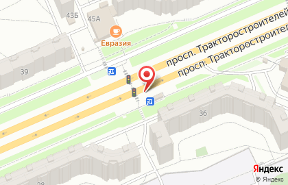 Пекарня Каравай на проспекте Тракторостроителей на карте