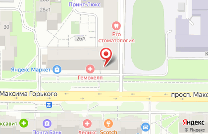 Магазин автозапчастей Автоимпорт на проспекте Максима Горького на карте
