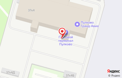 Грузовой терминал Пулково на Пулковском шоссе на карте