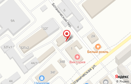 Юридический кабинет Снегирева А.И. на Ботанической улице на карте