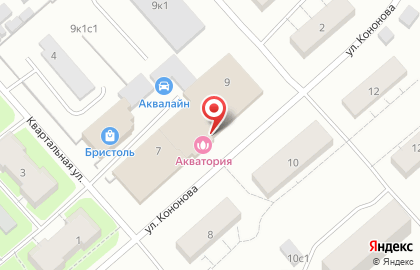 Сауна Акватория в Архангельске на карте