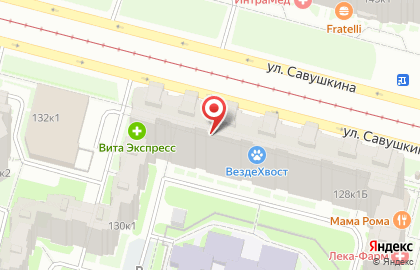 СберБанк России на Туристской, 4 к1 на карте
