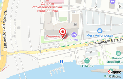 Торгово-сервисная компания Подеста на улице Маршала Баграмяна на карте