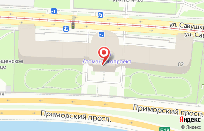 Компания Атомпроект в Приморском районе на карте