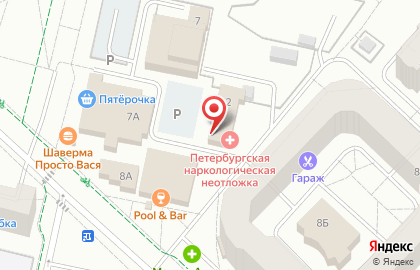 Салон 7 пятниц в Гатчине на карте