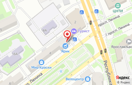 Юнга на проспекте Ленина на карте