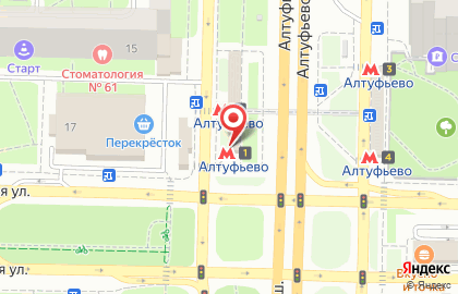 Магазин Мобилиус на Алтуфьевском шоссе на карте