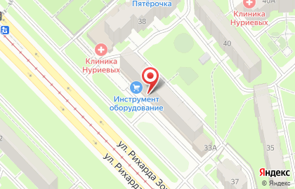 ОАО Банкомат, АКБ Абсолют Банк на улице Рихарда Зорге на карте
