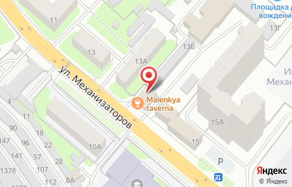 Магазин автотоваров Иномарка 48 на улице Механизаторов на карте