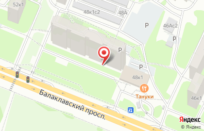 За рулём на Балаклавском проспекте на карте