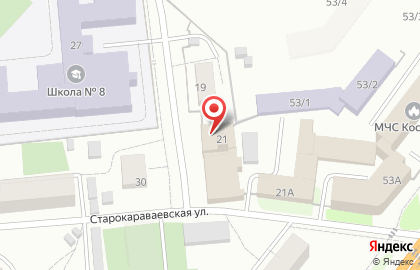 1 отряд федеральной противопожарной службы по Костромской области на карте