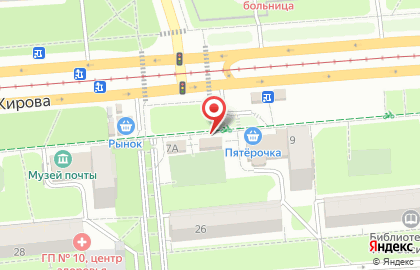 Магазин овощей и фруктов на улице Кирова на карте