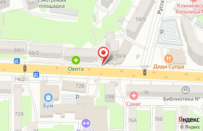 Киоск печатной продукции Печать Владивосток в Советском районе на карте