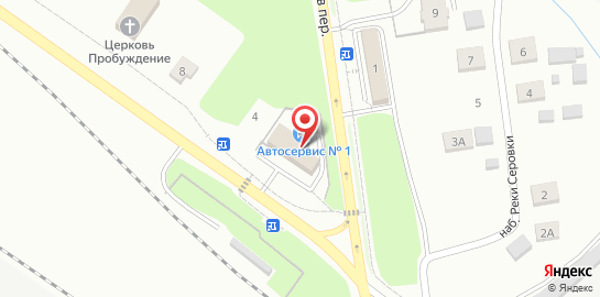 Автосервис N1 на Кирилловском шоссе на карте