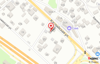 Магазин красок и инструментов на Каспийской улице на карте