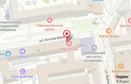 Агентство недвижимости Федерация на улице Антона Валека на карте