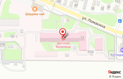 Детская городская больница в Ростове-на-Дону на карте