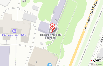 Архангельский педагогический колледж в Архангельске на карте
