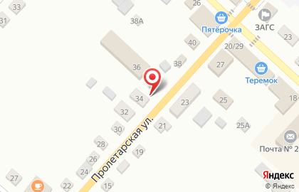 Быстрый заём на Пролетарской улице на карте