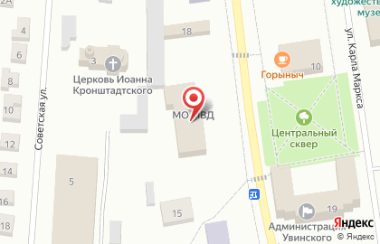 Межмуниципальный отдел МВД России Увинский на карте