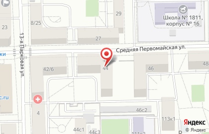 ОАО Банкомат, АКБ Банк Москвы в Восточном Измайлово на карте