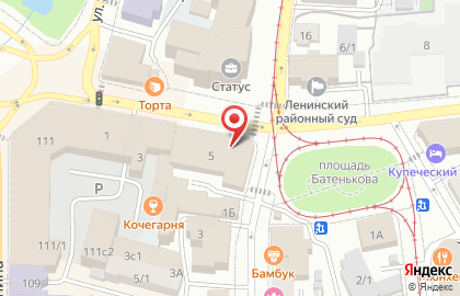 Страховая компания Коместра в Советском районе на карте