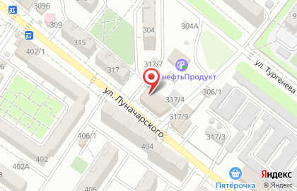 Магазин MoscoW style на улице Луначарского на карте