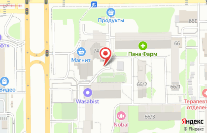 Магазин мясной продукции на улице Малиновского на карте