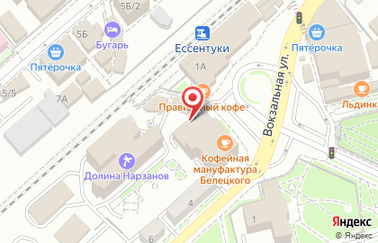 Управление Пенсионного фонда РФ по г. Ессентуки на Вокзальной улице на карте