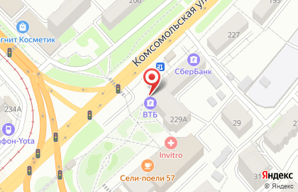 Банк ВТБ в Орле на карте