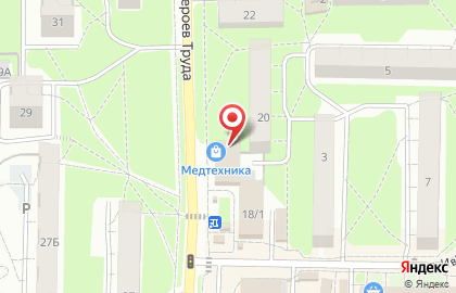Банкомат КБ Акцепт на улице Героев Труда на карте