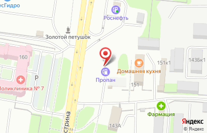 АГЗС в Октябрьском районе на карте