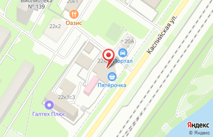 Студия маникюра на Каспийской улице на карте