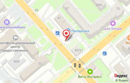 Саквояж цветов и подарков на карте