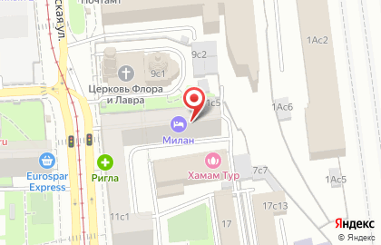 Пансионат Почта России на Дубининской улице на карте