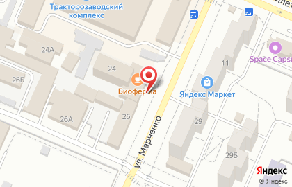 Магазин-центр по подбору автоэмалей Мир красок в Тракторозаводском районе на карте