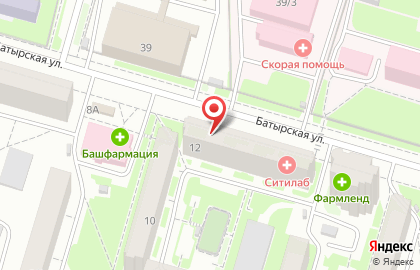 Магазин медицинской одежды Profstyle на Батырской улице на карте