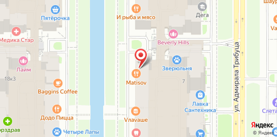 Семейный ресторан Matisov на карте