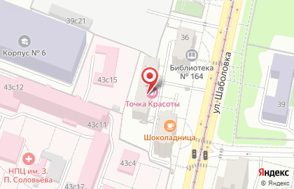 Парикмахерская в Москве на карте