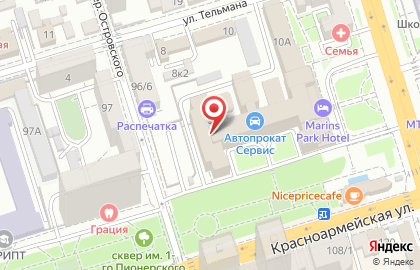 Банк Петрокоммерц на Будённовском проспекте на карте