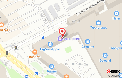 Торгово-сервисный центр i-Chasti в Багратионовском проезде на карте