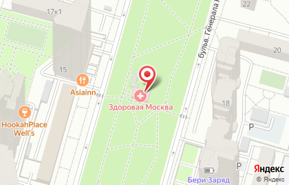 Павильон экспресс-анализа здоровья Здоровая Москва в Москве на карте