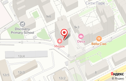 Клиника МедОК в Москва Сити на карте