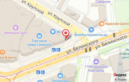 Магазин рыбной продукции Красная икра в Нижегородском районе на карте