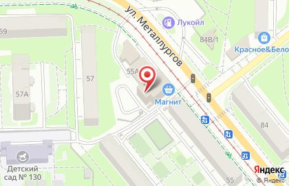 Магазин колбасных изделий, ИП Рябова Л.П. на улице Металлургов на карте